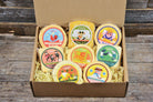 Assorted cheese pack from Cheese Brothers Inc., featuring eight varieties of the Brotherhood Cheese Assortment.