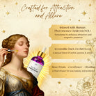 Dark Orchid Pheromone Body Oil from Circe Boutique featuring orchid, jasmine, and amber for a seductive, fragrant body ritual.
