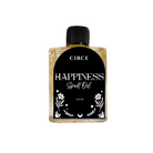 Circe Boutique Happiness Ritual Oil bottle with dropper, infused with essential oils for joy and positive energy.