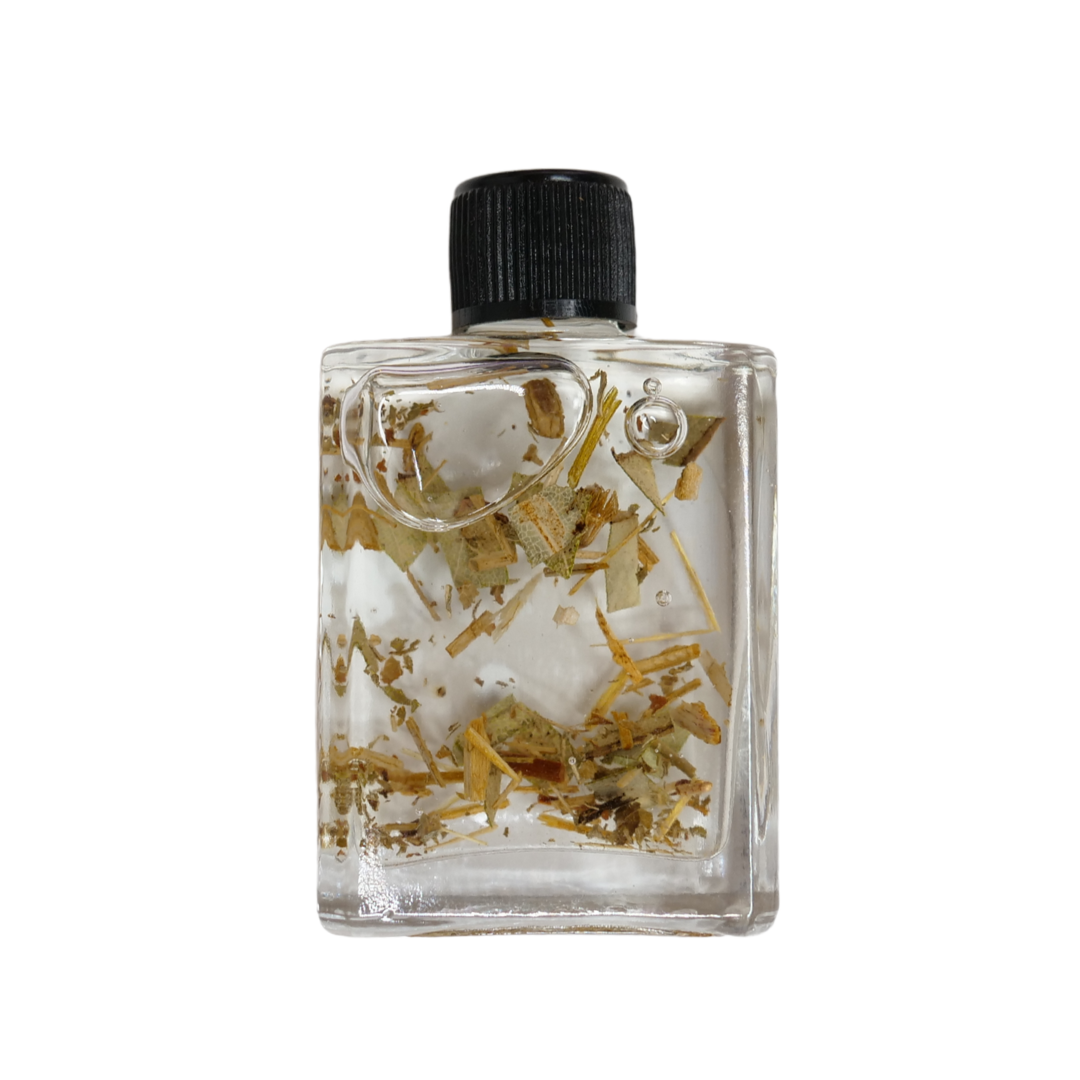 Justice Ritual Oil by Circe Boutique featuring a small glass bottle with a dropper for fair outcomes and legal victory rituals.