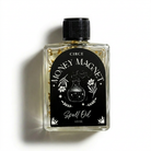 Money Magnet spell oil in a 1/2 oz bottle from Circe Boutique, featuring a dark glass container with a black and gold label.