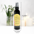 Circe Boutique Palo Santo cleansing spray bottle, spiritual energy clearing mist with Palo Santo scent and natural ingredients.