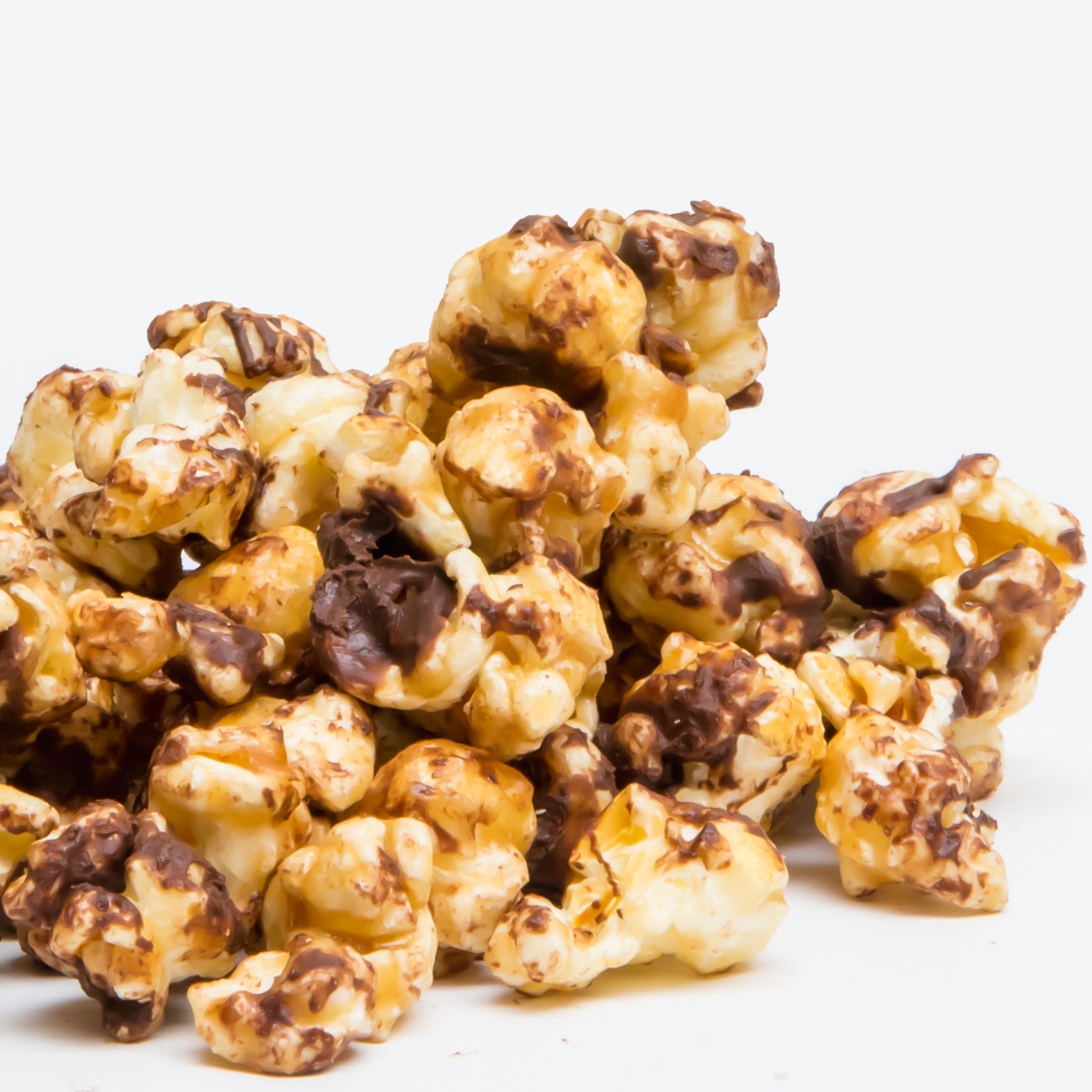Chocolate English Toffee popcorn from Colorado Popcorn Company in a 5 oz bag, featuring crunchy toffee and rich chocolate coating.