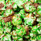 Chocolate mint popcorn from Colorado Popcorn Company in a 5 oz bag, with chocolate-coated popcorn sprinkled with mint flavor.