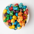 Colorado Popcorn Company's Tooti Fruiti Popcorn in a 5 oz bag, colorful fruit-flavored popcorn with vibrant packaging.