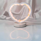 Rose Quartz Heart Lamp night light from Conscious Items, featuring a love magnet design with a soft, glowing rose quartz heart.