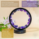 Spiritual Protection Amethyst Night Light by Conscious Items, featuring a glowing purple amethyst lamp for a calming ambiance.