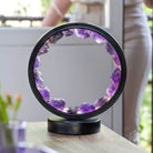 Conscious Items I Am At Peace spiritual protection amethyst night light emitting a soft purple glow, designed for calming and protection.