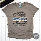Cousin Eddie's RV Maintenance short sleeve graphic tee by The Graphic Tee, featuring a fun RV repair design on a casual T-shirt.