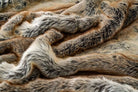 CozyNest Decor large brown faux fur throw blanket, 60x80 inches, super soft fuzzy reversible blanket for bed or couch warmth and comfort.