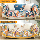 CozyNest Decor boho large cotton throw blanket with floral and butterfly patterns, perfect for bed or couch, lightweight and soft.