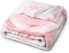 CozyNest Decor pink pig watercolor throw blanket, super soft 50x60 inches for bed, couch, or camping in fall and winter.