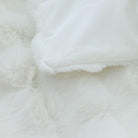 CozyNest Decor ivory faux fur throw blanket, double-sided plush and fluffy, perfect for couch, sofa, or bed, 63x79 inches.