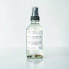 Crystal Irie Palo Santo Aura Spray bottle with a white label, designed for spiritual and aromatic use.