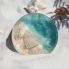 Beachy AF crystal soap by Crystal Irie, featuring a clear soap with beach-themed design and natural crystal accents.