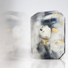 Luna Moon crystal soap by Crystal Irie featuring a moon-shaped, translucent soap with a shimmering, celestial design.