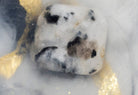 Painting of a Luna Moon crystal soap by Crystal Irie, featuring a beautifully crafted soap with moon and crystal design elements.