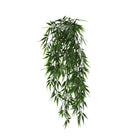 Artificial bamboo leaf garland by Designer Plants USA, UV resistant hanging bush, 6.7x30 inches, fire-rated NFPA701, realistic foliage