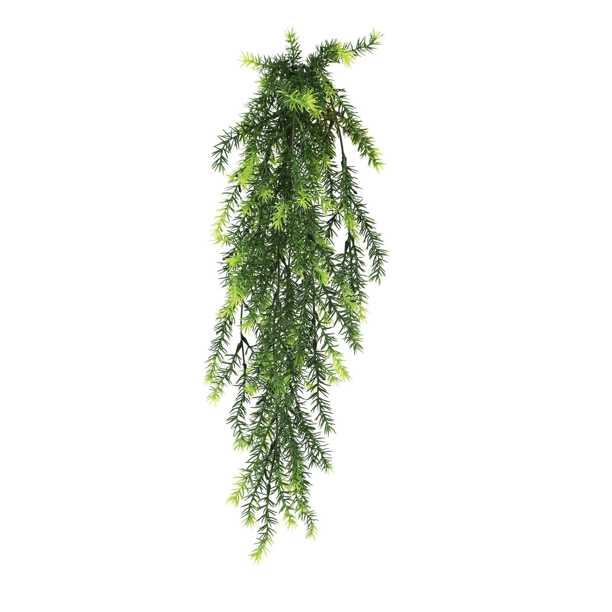 Artificial cedar vine garland by Designer Plants USA, UV-resistant hanging bush, 7.8×30 inches, fire-rated NFPA701, for decorative use