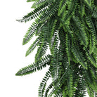 Artificial Boston Fern Garland by Designer Plants USA, UV resistant, 10.6x33 inches, fire-rated hanging bush for indoor or outdoor decor.