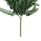 Artificial Boston Fern Garland by Designer Plants USA, UV resistant, fire-rated 10.6x33-inch hanging bush for indoor or outdoor decor.