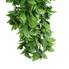 Artificial Dense Flowering Pothos hanging bush, UV resistant, 10.6x28.5 inches, fire-rated NFPA701, ideal for indoor decor.
