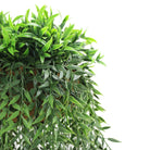 Artificial fern hanging basket from Designer Plants USA, UV resistant, lush green foliage in a 13.8×55.1-inch basket.