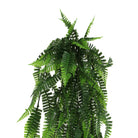 Artificial fern garland hanging bush, 7.1x30 inches, UV resistant, fire-rated, from Designer Plants USA, suitable for indoor and outdoor decor.