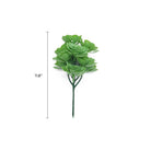 Set of 5 green artificial Aeoniums succulent topiary plants, 11.8 inches tall, UV resistant, perfect for indoor or outdoor decor.