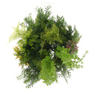 Artificial hanging green wall disc in imitation gold, 24 inches, UV resistant, from Designer Plants USA.
