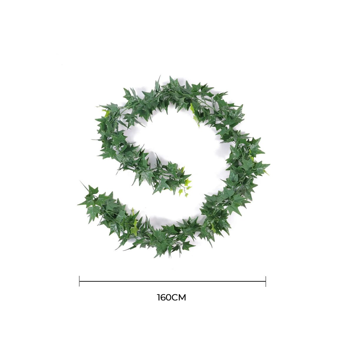 Lifelike 63-inch UV-resistant Ivy Garland by Designer Plants USA, ideal for outdoor hanging plants and interconnectable greenery.