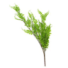 Light green artificial button fern hanging plant, 31 inches, UV resistant, faux plant for indoor or outdoor decor by Designer Plants USA
