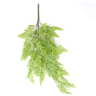 Light green maidenhair fern artificial hanging plant, 31 inches, UV resistant, realistic design for indoor or outdoor decor.
