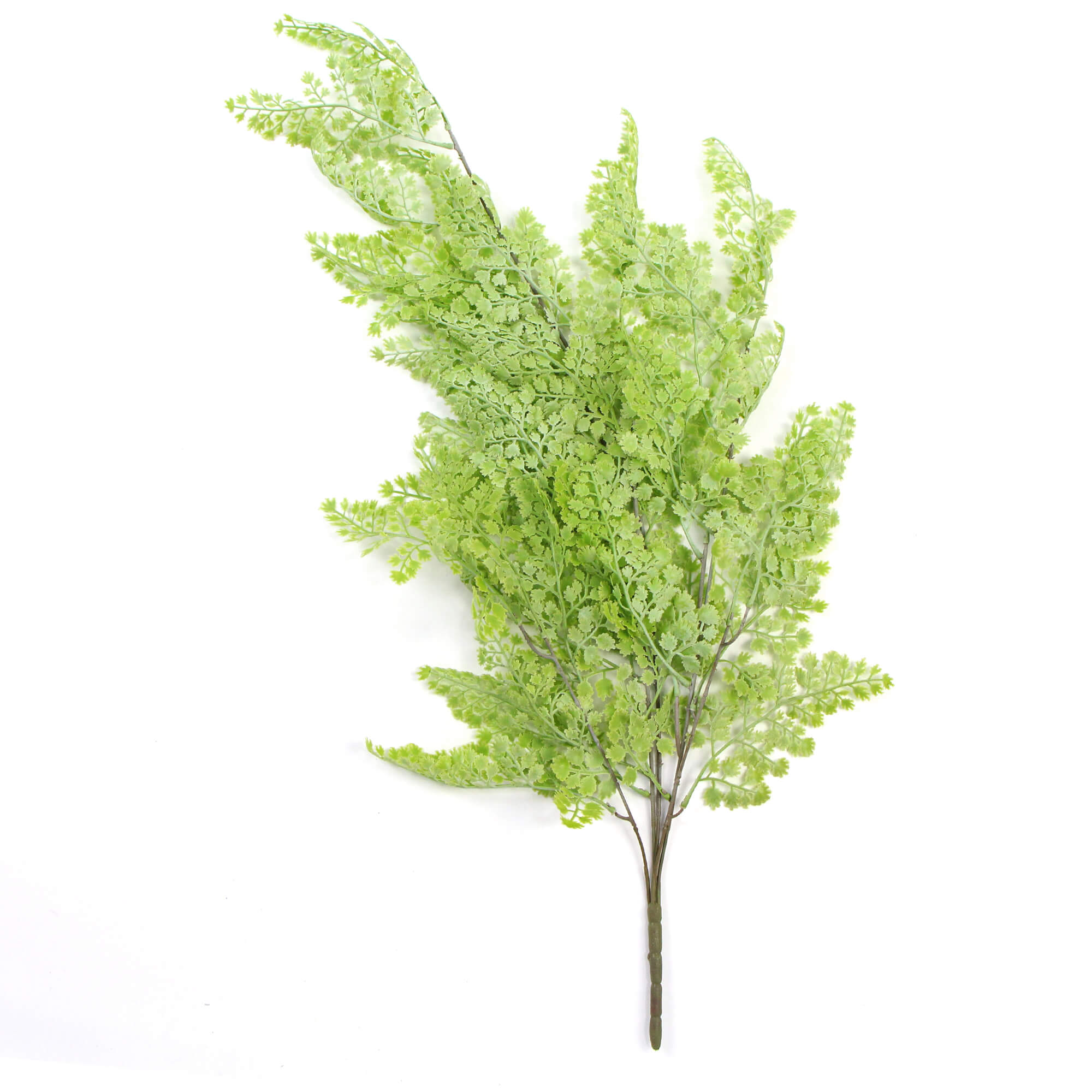 Light green maidenhair fern artificial hanging plant, 31 inches, UV resistant, realistic design for indoor or outdoor decor.
