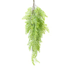 Light green maidenhair fern artificial hanging plant, 31 inches, UV resistant, perfect for indoor or outdoor decor.