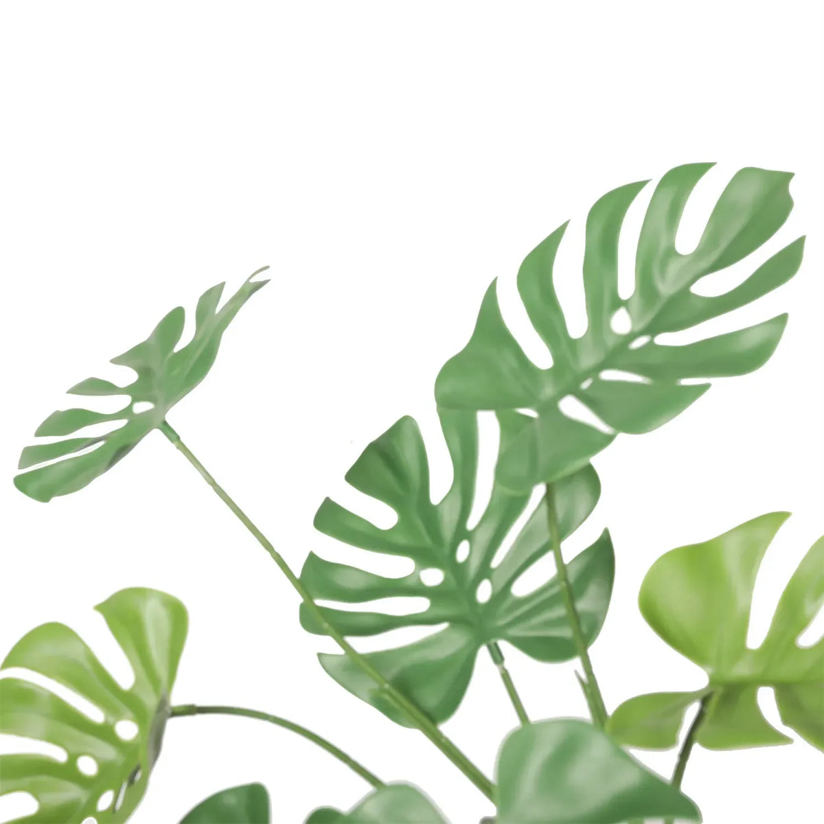 Artificial Monstera Split Leaf Philodendron plant stem, 24 inches, UV resistant, suitable for hanging decor from Designer Plants USA