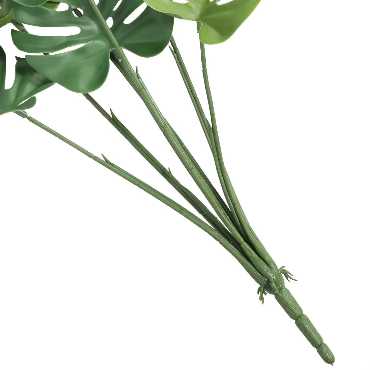 Artificial Monstera Split Leaf Philodendron plant stem, 24 inches, UV resistant, for hanging plant decor, from Designer Plants USA.