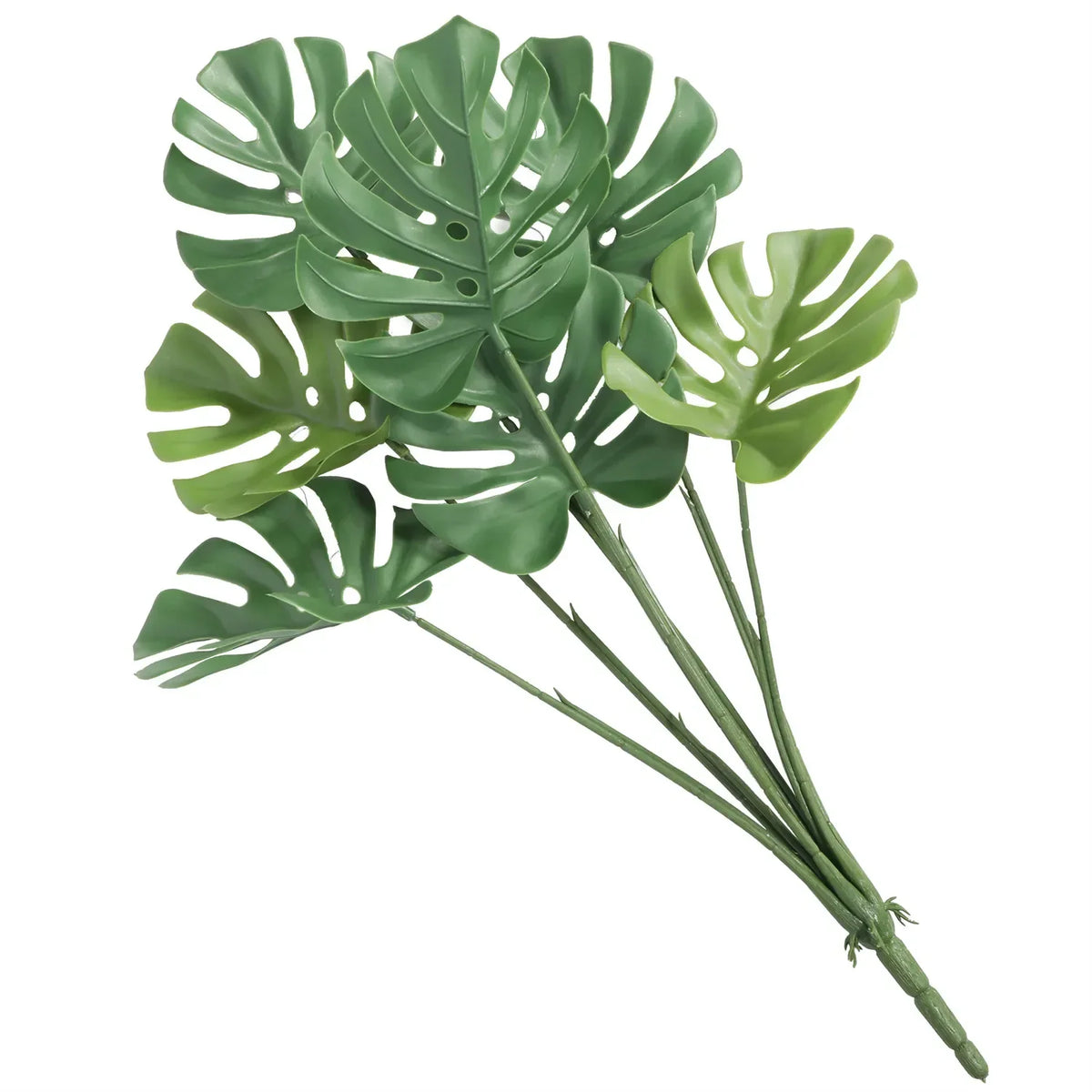 Artificial Monstera Split Leaf Philodendron stem, 24 inches, UV resistant, realistic hanging plant from Designer Plants USA.