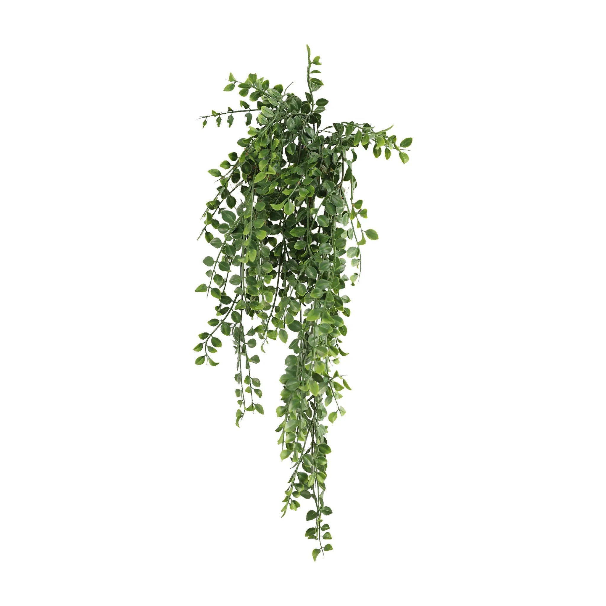 Artificial pearls garland hanging bush, UV resistant, 7.8x31 inches, fire-rated NFPA701, from Designer Plants USA.