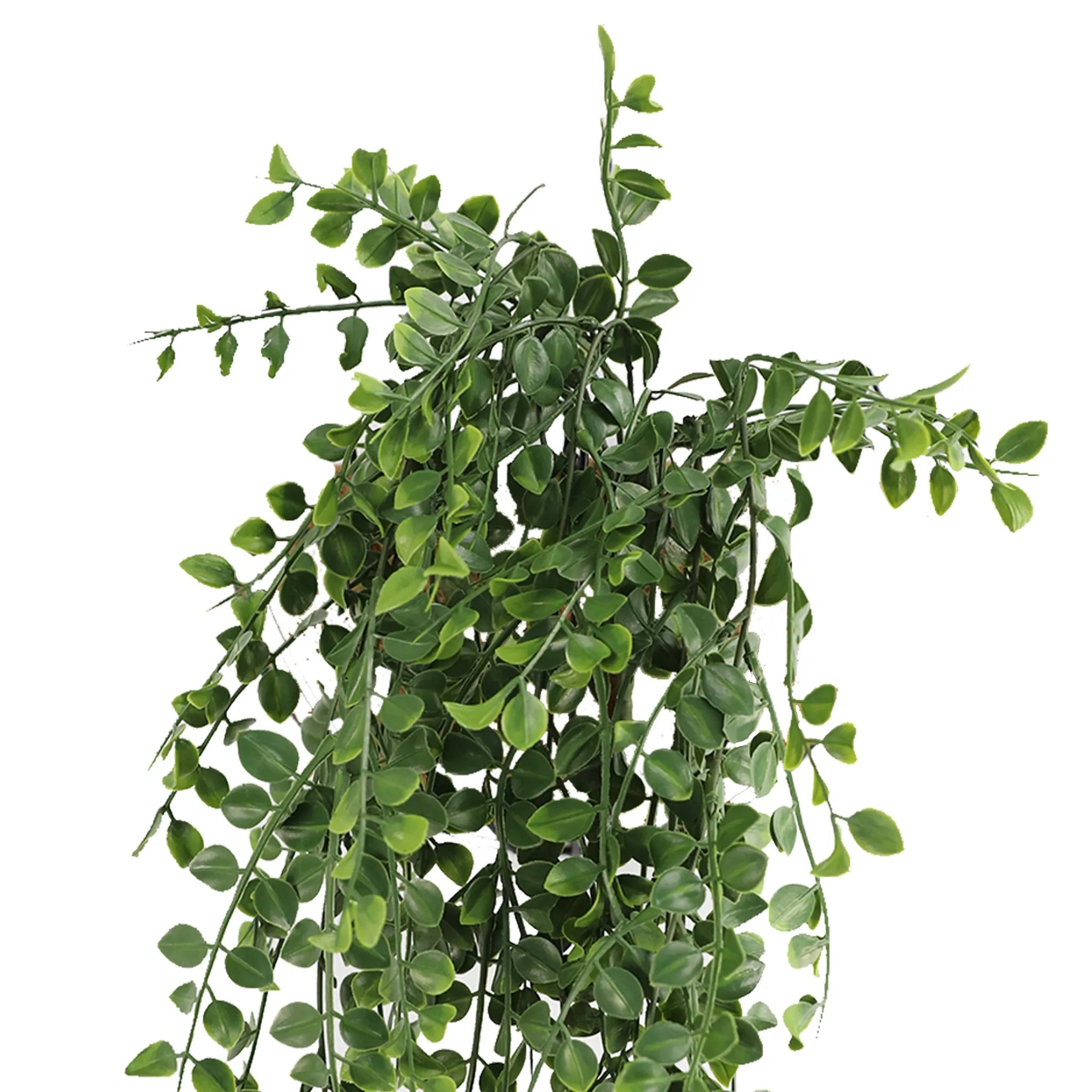 Artificial pearls garland hanging bush by Designer Plants USA, UV resistant, fire-rated, 7.8×31 inches, ideal for decorative plant displays.