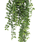 Artificial pearls garland hanging bush by Designer Plants USA, UV resistant, 7.8x31 inches, fire-rated NFPA701, ideal for decor.