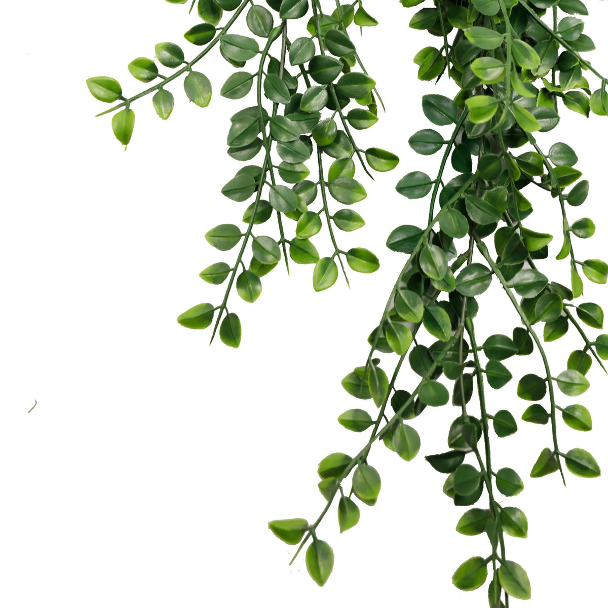 Artificial pearls garland hanging bush by Designer Plants USA, UV resistant and fire-rated, measures 7.8x31 inches, ideal for decor.