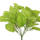 Close-up of the Designer Plants USA artificial Philodendron Golden Leaf hanging bush with vibrant golden-green leaves.