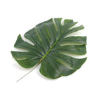 Artificial 11.5-inch Philodendron leaf hanging plant by Designer Plants USA, showcasing a lush green single leaf for decorative use.