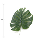 Artificial single Philodendron leaf hanging plant from Designer Plants USA, 11.5 inches tall, realistic green foliage for home decor.