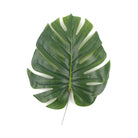 Artificial 11.5-inch Philodendron leaf hanging plant by Designer Plants USA, showcasing a realistic green leaf in a clear image.