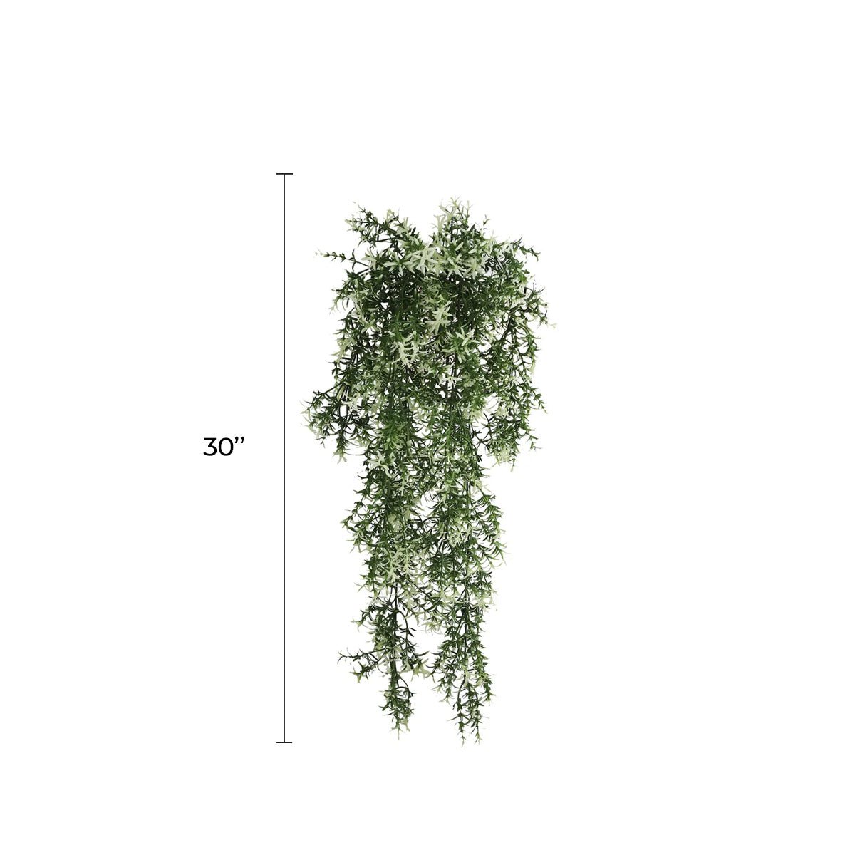 Set of 10 UV-resistant Star Jasmine Vine artificial hanging plants, 7.8x30 inches, fire rated and realistic-looking for outdoor decor.