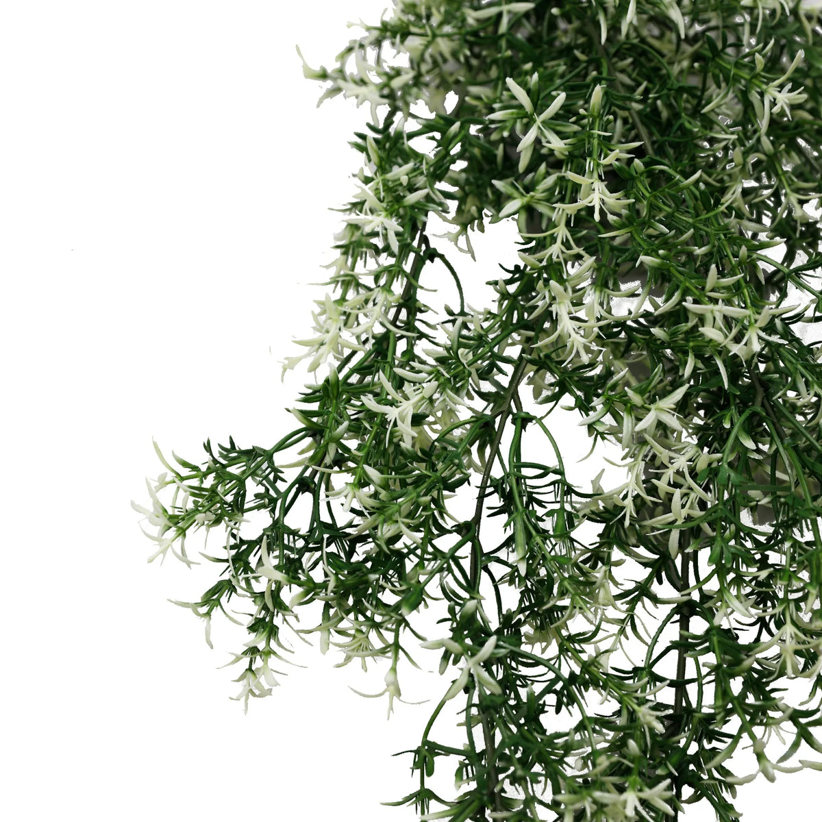 Artificial Star Jasmine Vine hanging plant, 7.8x30 inches, UV resistant, fire-rated, ideal for indoor or outdoor decoration, from Designer Plants USA.