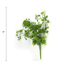 Two-tone bright tipped ivy artificial hanging bush, 31 inches, UV resistant, perfect for outdoor decor, by Designer Plants USA.