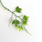 Two-tone bright tipped ivy artificial hanging bush with mixed green faux leaves, UV resistant, 31 inches tall from Designer Plants USA.